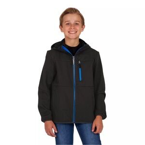 Kids Black and Blue Hooded Jacket